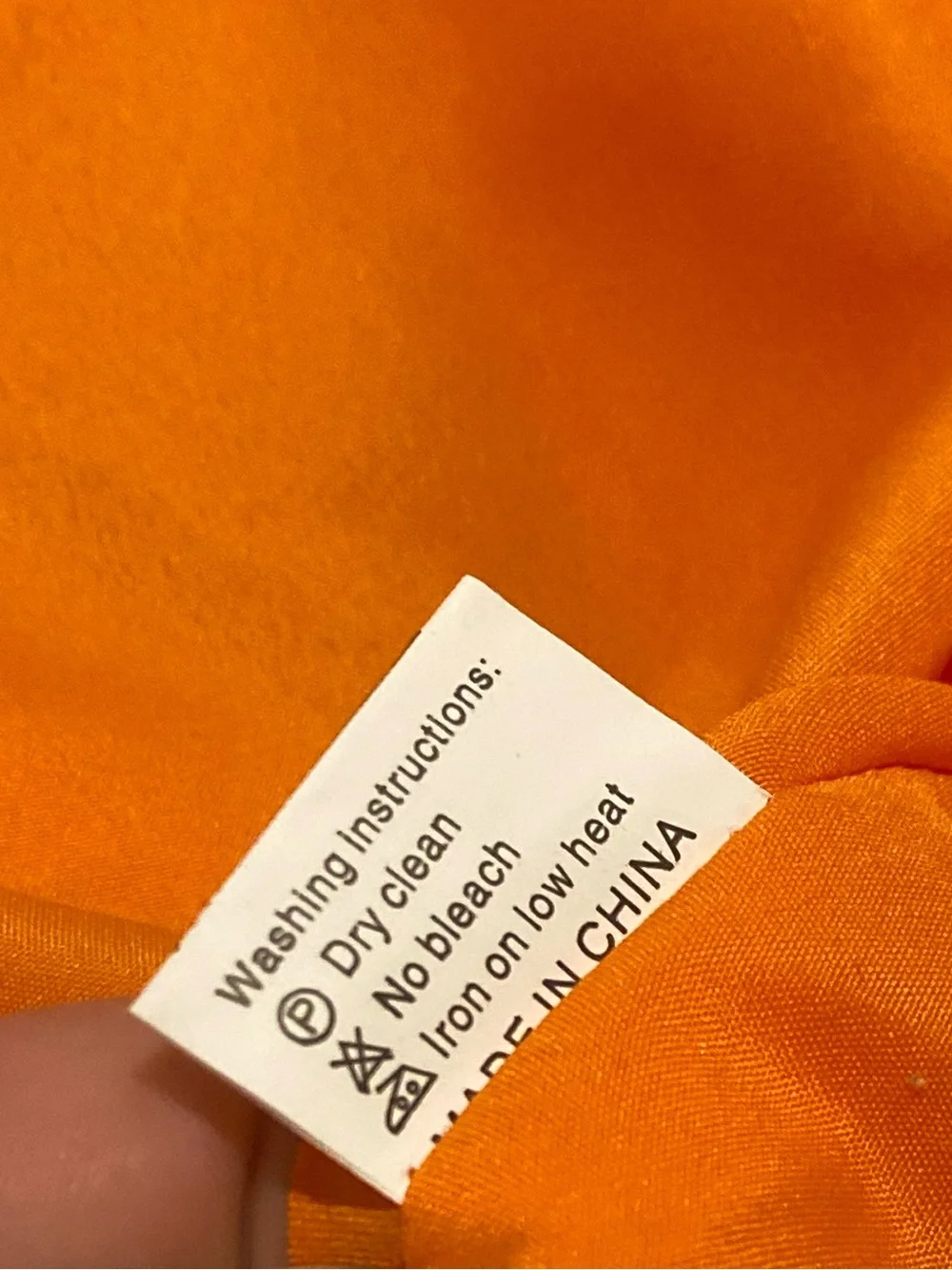One-Shoulder Orange Evening Gown size 6 NWOT - Picture 9 of 9